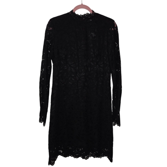H&M Black Long Sleeve Lace Dress - Picture 4 of 14